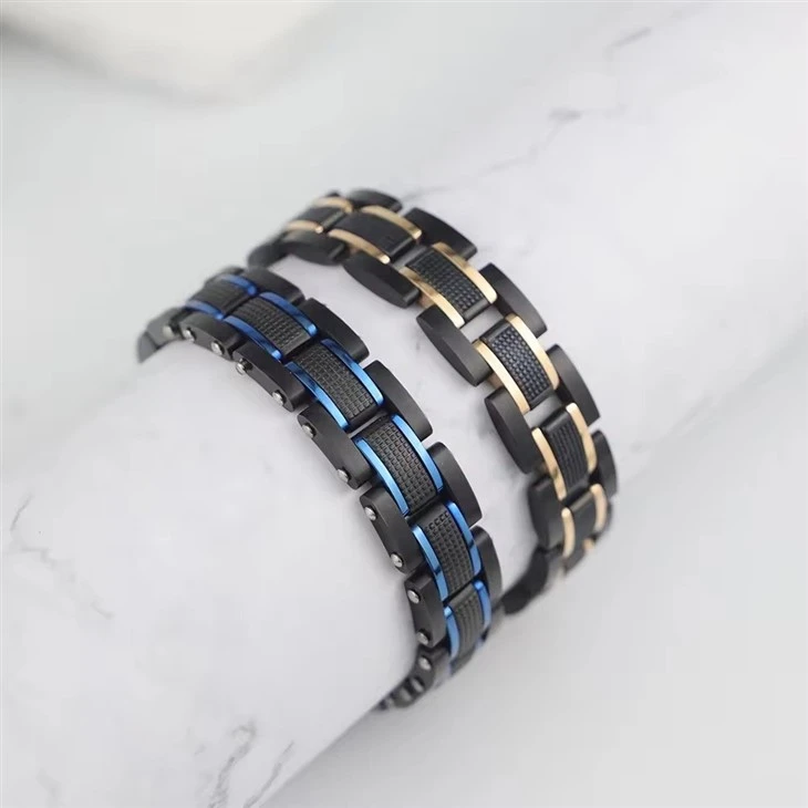 Custom Stainless Steel Men Adjustable Bracelets