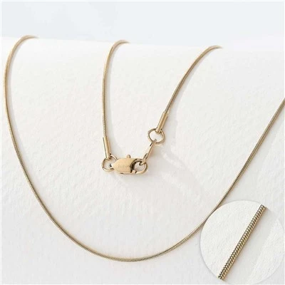 Smooth Snake Chain Necklace Stainless Steel Smooth Snake Chain Necklace Stainless Steel